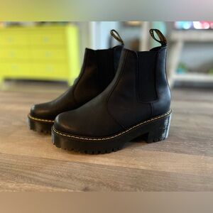 Dr. Martens Black Ankle Boots with Chunky Sole